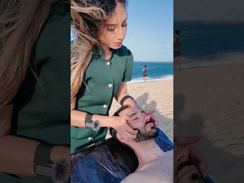 🌅💆🏻‍♂️ Sunset beach massage in Brazil is ultimate bliss #asmr #relaxing #outdoor #sea #cupping