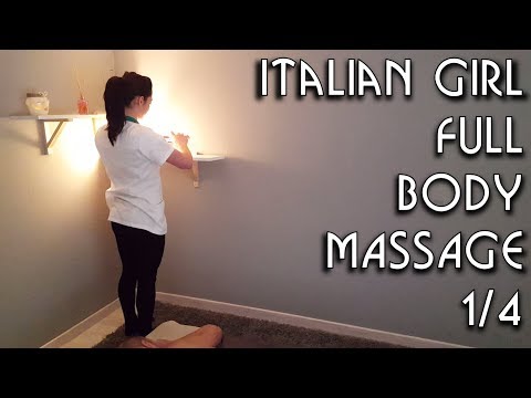 💆 Italian Girl Massage – ASMR no talking video 1/4