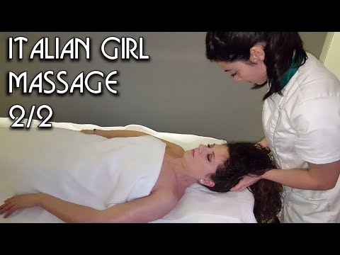 💆 Italian Girl Massage – ASMR no talking video 2/2