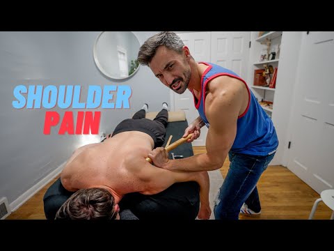 How to Help Shoulder Pain with Deep Tissue Massage! | Crossfit Athlete