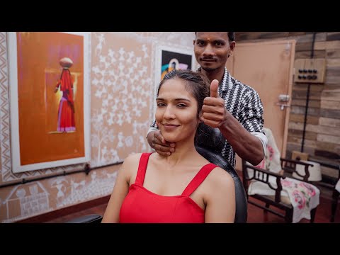 Master Cracker Relaxing Facial Hair Removal and Massage ASMR   Indian Massage